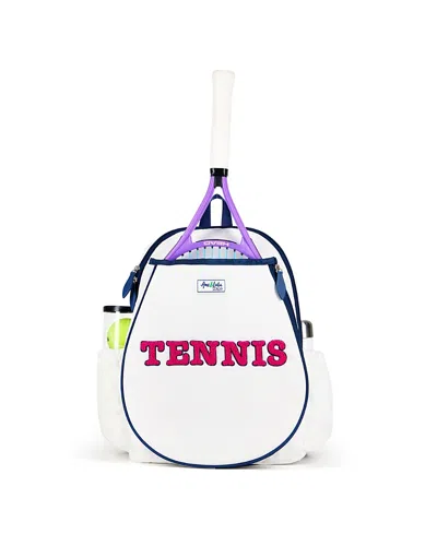 Ame & Lulu Kids' Tennis Varsity Patches Big Love Tennis Backpack In Multi