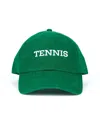 Ame & Lulu Triple Play Hat In Green/white Tennis