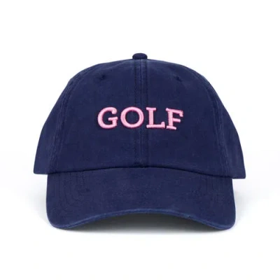 Ame & Lulu Triple Play Hat In Navy/pink Golf