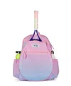 Ame & Lulu Girls' Blue/pink Tie-dye Big Love Tennis Backpack - Little Kid, Big Kid In Pink Blue Sorbet