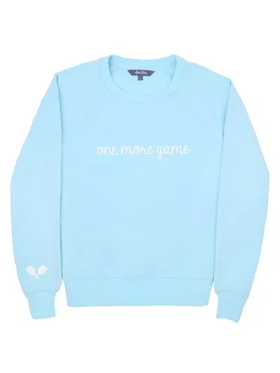 Ame & Lulu Women's Love All One More Game Sweatshirt In Light Blue