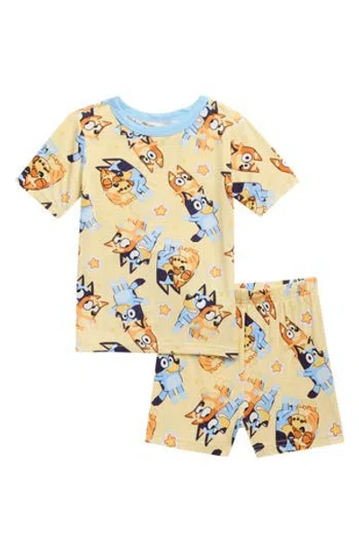 Ame Kids'  Bluey 2-piece Short Pajamas In Yellow