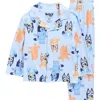 Ame Bluey Fitted Two-piece Pajamas In Blue