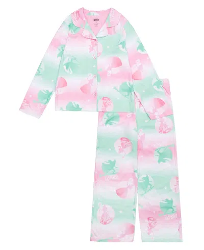 Ame Kids' Girls 4-10 2-piece Wicked Printed Top And Pants Pajama Set In Multi