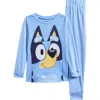 Ame Kids' Bluey Cozy Two-piece Pajamas In Blue