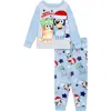 Ame Kids' Bluey Long Sleeve Pajamas In Blue