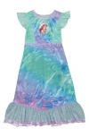 Ame Kids' Flutter Sleeve Nightgown In Blue Assorted