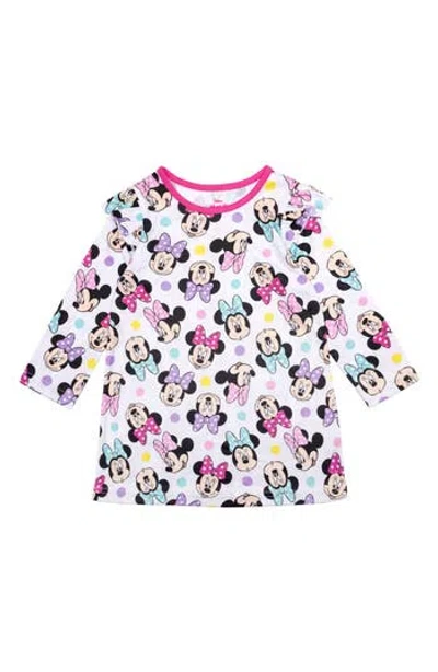 Ame Kids' Minnie Mouse Ruffle Nightgown In White