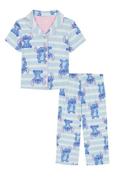 Ame Kids' Stitch So Fluffy Long Pajamas In Blue