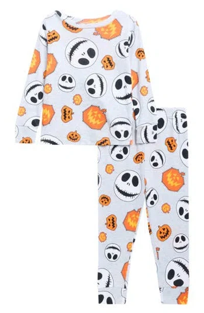 Ame Kids' The Nightmare Before Christmas Two-piece Pajama Set In Gray