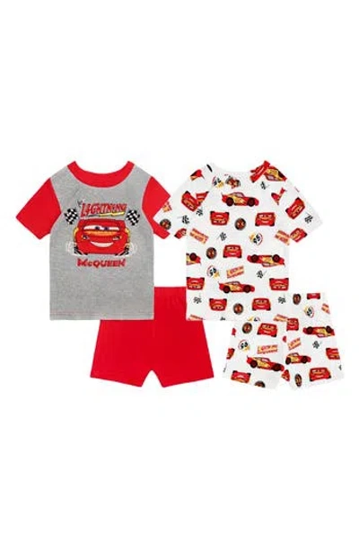 Ame Kids' X Disney Cars Mix & Match 4-piece Short Pajamas In Multi
