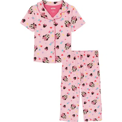Ame Kids'  Mini Floral Long Pajamas In Pink