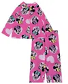 Ame Minnie Heart Love Toddler Girl 2-piece Coat Pajama Set In Pink