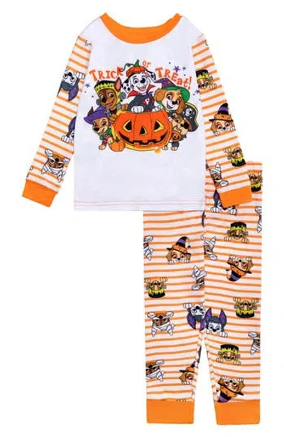 Ame Kids'  Paw Patrol Halloween Two-piece Pajamas In Orange