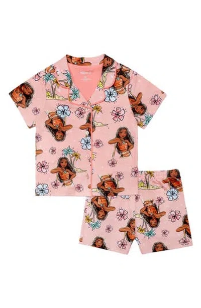 Ame Kids'  Tropical Moana Short Pajamas In Pink