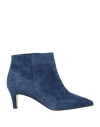 Ame Âme Woman Ankle Boots Navy Size 7 Leather