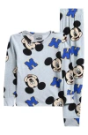 Ame X Disney Kids' Mickey Mouse Clubhouse Two-piece Pajamas In Blue
