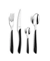 Amefa Eclat Nature 24-piece Flatware Set In Black