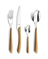 Amefa Eclat Nature 24-piece Flatware Set In Brown