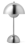 Ameico Flowerpot Portable Wireless Table Lamp Vp9 In Silver