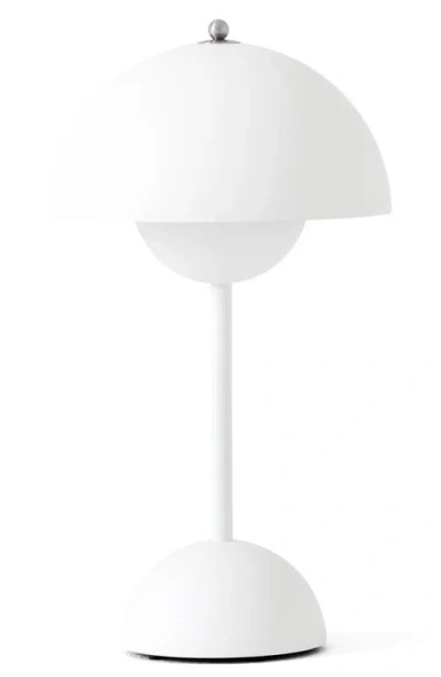 Ameico Flowerpot Portable Wireless Table Lamp Vp9 In White