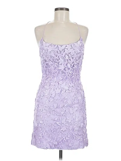 Pre-owned Amelia Couture Cocktail Dress In Purple