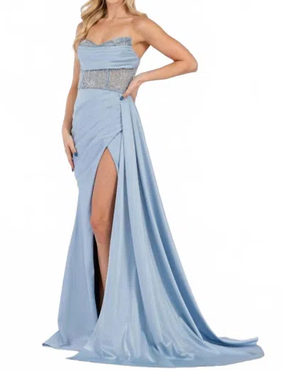 Amelia Couture The Tae Gown In Light Blue