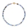 Amelia Roxanna Jewellery Women's Blue / White Chunky Denim Boulder Opal Necklace