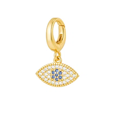 Amelia Roxanna Jewellery Women's Gold All Seeing Eye Charm - Evil Eye