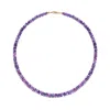 Amelia Roxanna Jewellery Women's Gold / Pink / Purple Rare Purple Sapphire Necklace