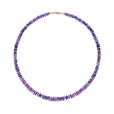 Amelia Roxanna Jewellery Women's Gold / Pink / Purple Rare Purple Sapphire Necklace
