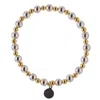 Amelia Roxanna Jewellery Women's Gold / Silver Mix It Up Collection: Chunky Silver & Gold Venus Stacking Bracelet In Multi