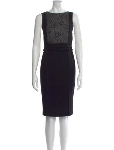 Pre-owned Amelia Toro Wool Knee-length Dress In Multi