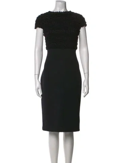 Pre-owned Amelia Toro Wool Knee-length Dress In Multi