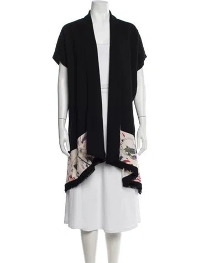 Pre-owned Amelia Toro Wool Vest In Black
