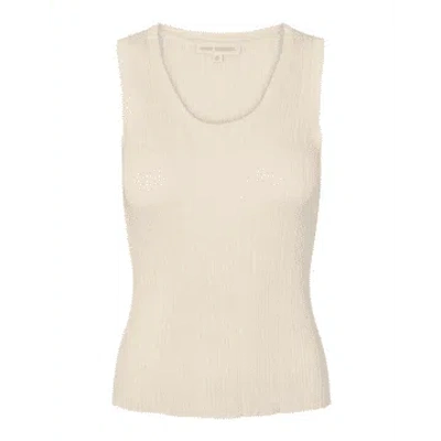 Amelie Esme Studios Rosetta Knitted Vest Pristine In Neutral