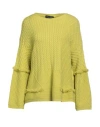 Amelie Rêveur Woman Sweater Lime Green Size S/m Viscose, Polyester, Nylon In Green