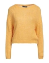 Amelie Rêveur Woman Sweater Marigold Size M/l Acrylic, Nylon, Mohair Wool, Wool In Yellow