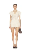 Amelie Teje Chimi Mini Dress In White