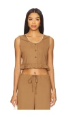 Amelie Teje Costera Top In Brown