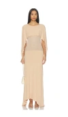 Amelie Teje Evelyn Dress In Brown