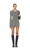Amelie Teje Norah Knit Mini Dress In Gray