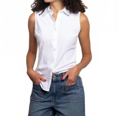 Ameliora Annie Sleeveless Top In White