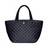 Ameliora Women's Medium Quilted Tote Bag With Wallet & Crossbody Strap In Coal In Gray
