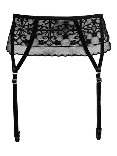 Ame.m レース サスペンダーベルト In Black