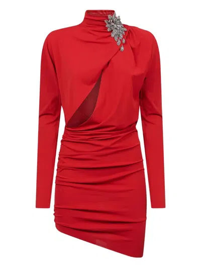 AMEN ASYMMETRIC MIDI DRESS