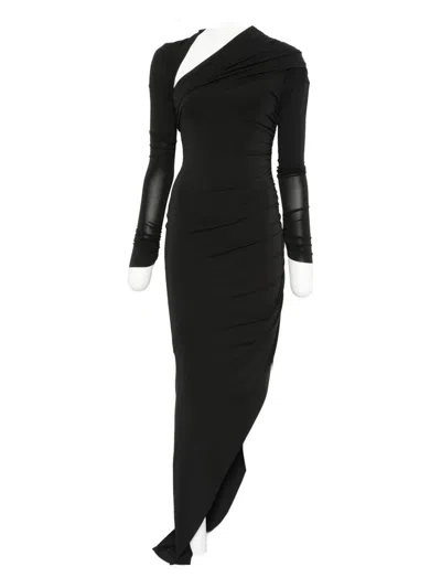 AMEN AMEN ASYMMETRICAL DRAPED DRESS