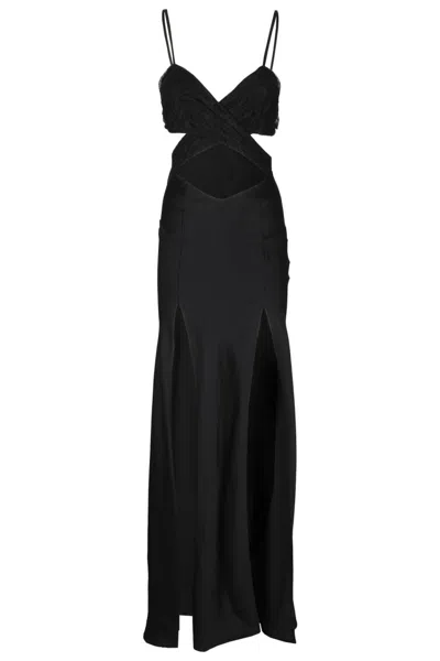 AMEN AMEN BLACK LACE LONG DRESS