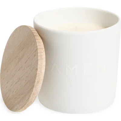 Amen Chakra 06 Jazmin Scented Candle In White