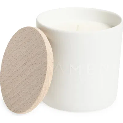 Amen Chakra 07 Lavanda Scented Candle In White